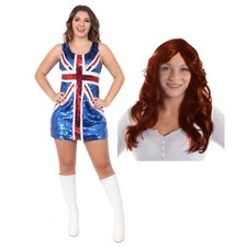 ADULTS UNION JACK SEQUIN DRESS