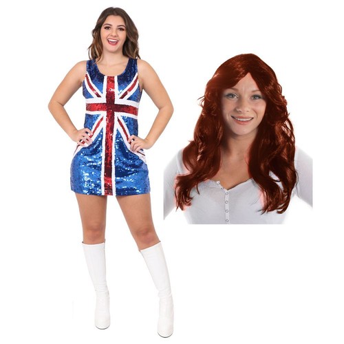 Adults union jack sequin dress - jack,