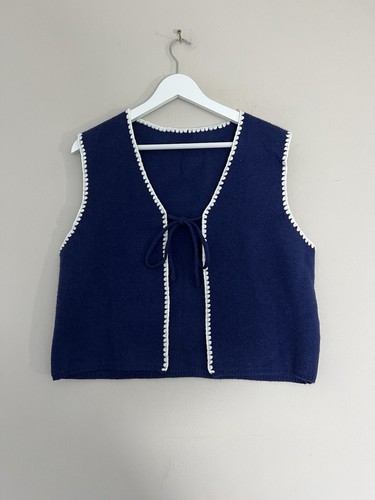 Knitted waistcoat vest size - knitted,