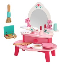 Wooden Kids Vanity Makeup Set