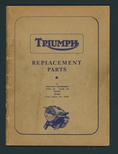 Triumph (1956) Twins 650 500 Parts List Catalog Book Manual 6T 5T T110 T100 FY19
