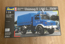 W286 Revell Model Kit 07401 - Mercedes-Benz Unimog U 1300 L "THW" - 1/24 Sealed