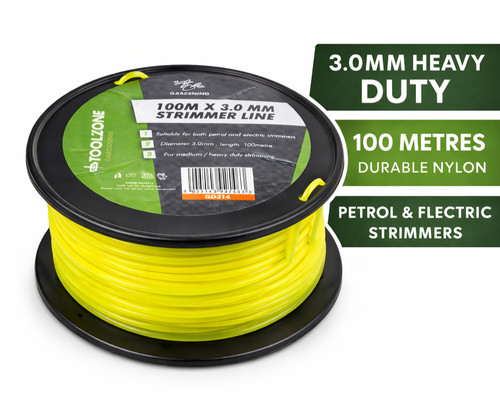 0mm heavy duty strimmer line - 3.0mm,