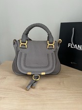 Chloe Marcie Mini Top Handle Bag Grey