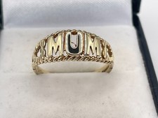 9ct Gold Hallmarked MUM Ring