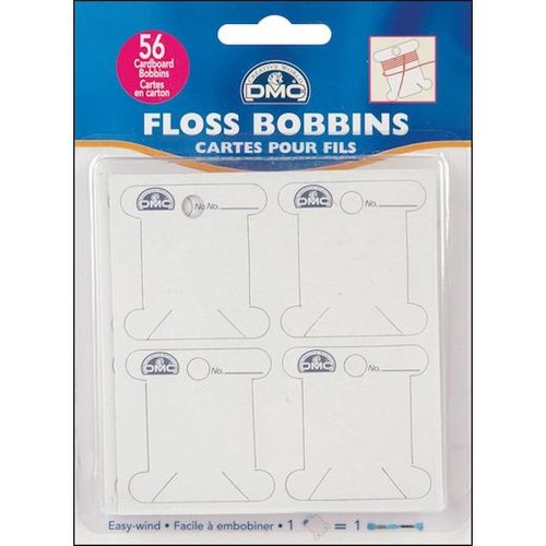 Dmc cardboard floss - cardboard, bobbins
