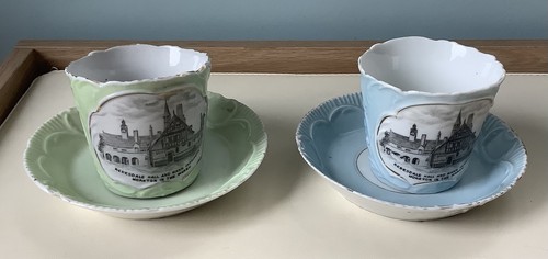 Antique china souvenir tea - 2,