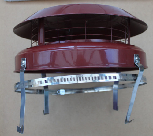 Chimney cowl terracotta colour - chimney,