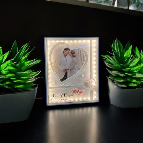 Magic mirror photo frame led - magic,