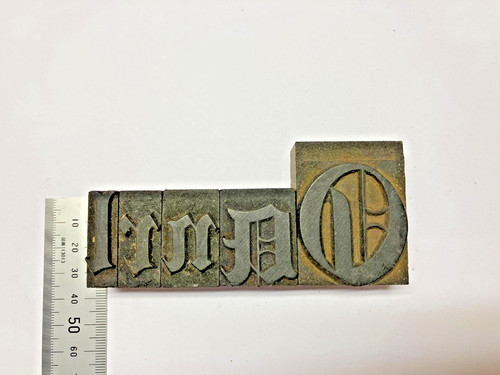 Vintage wooden letterpress