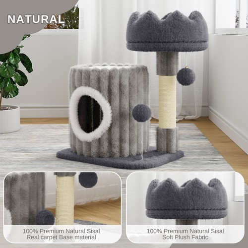 Cat tree with - scratching, post