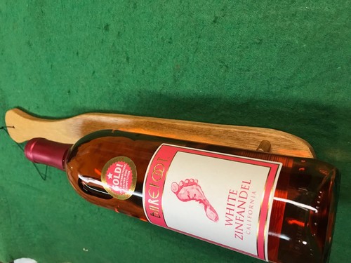Red oak wooden single bottle - oak,