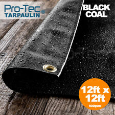 PVC 600gsm Extra Heavy Duty Tarpaulin Waterproof Ground Sheet Cover Lorry Tarp