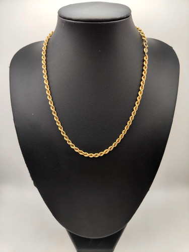9ct yellow gold rope - yellow,