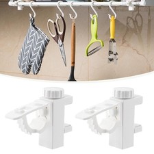 2Pcs Curtain Rod Holders