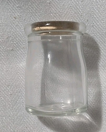 Vintage small glass dairy - glass,