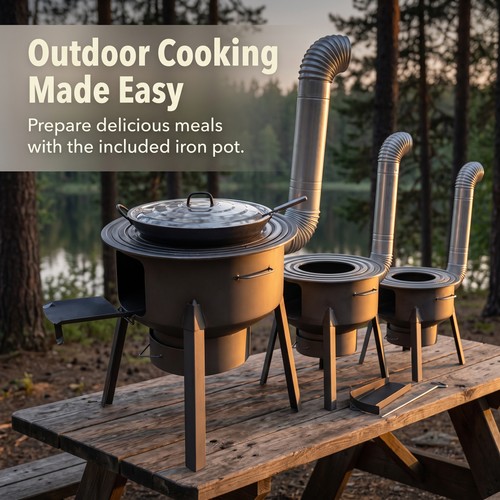 Portable wood burning stove - portable,