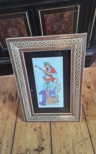 Vintage framed persian - a,