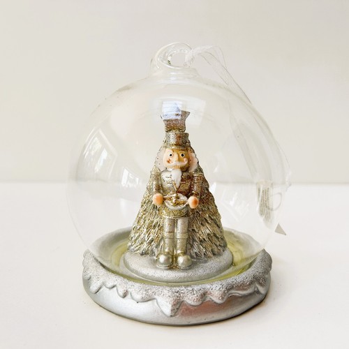 Nutcracker glass silver gold - &,