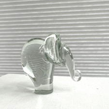 Glass Elephant Figurine