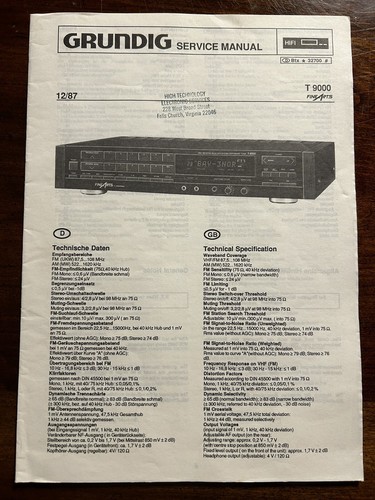 Grundig t9000 9000 - grundig,