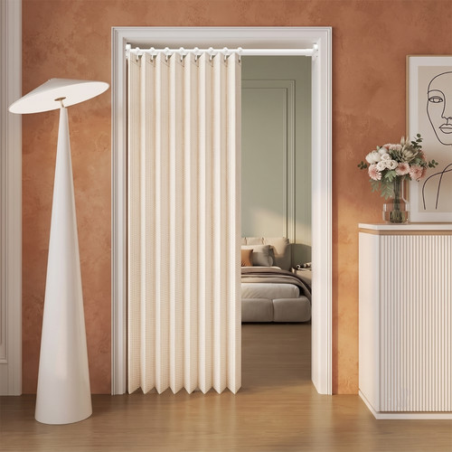Pvc folding door oak effect - door,