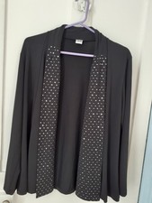 soft drape black jacket with