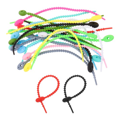 30set silicone cable - silicone, ties