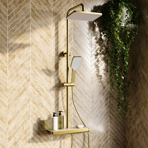 Brushed brass thermostatic - brass,