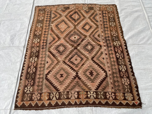 Afghan turkmen wool kilim - afghan,