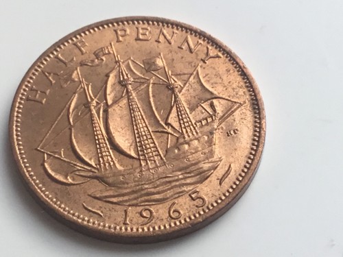1965 british half - 1965, half-penny