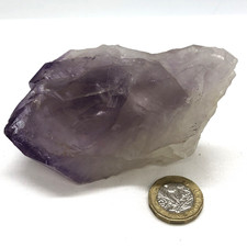 Amethyst Points Purple Quartz Natural Crystal, Large Specimen 300g w.Inclusions