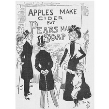 PEARS SOAP Poster Theme Victorian Advertisement 1900