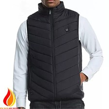 USB Heated Vest Gillet Bodywarmer with Power Bank UK Stock UK Sizing