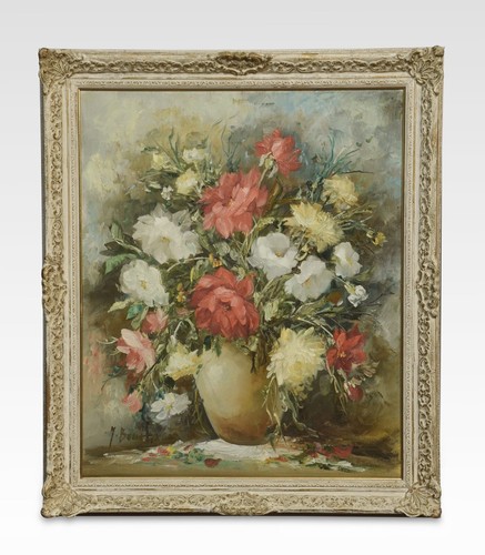 Oil canvas still life of - still,