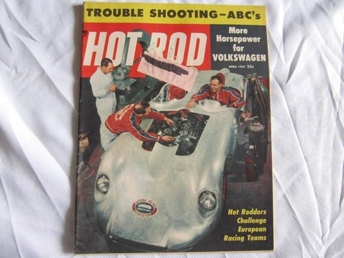 Hot rod magazine april 1957 - magazine,
