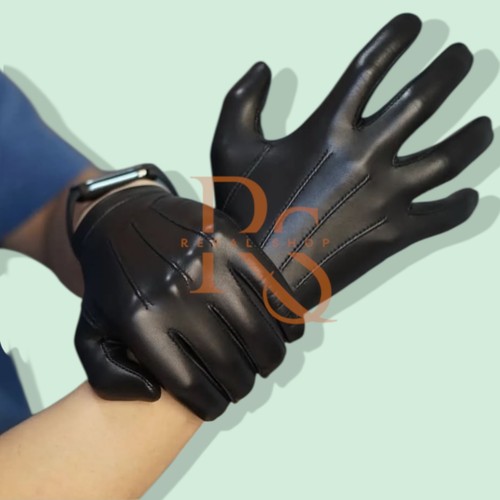 Men leather glove military - men's,