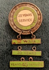 Hants & Dorset 30, 35, 45 Years Service Bus transport Uniform Enamel Badge.