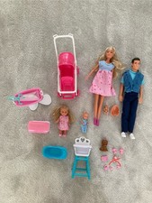 Tiffany's World Happy Family 4-Doll Set Pregnant Removable Baby Barbie Style