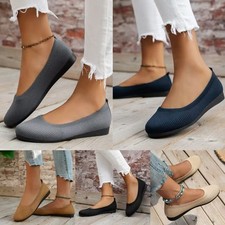 Pumps Light Ballerina Womens Ballet Dolly Flat Casual Slip On Ladies Shoes Size