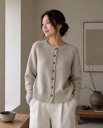 Vintage handmade wool cardigan - vintage,