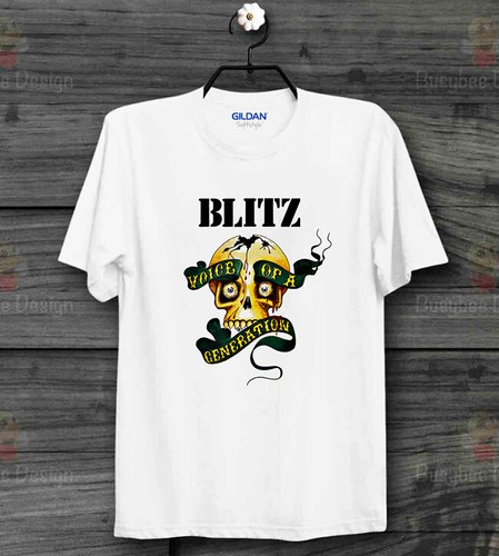 Blitz printed skull retro - printed, punk