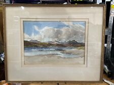 JOHN COCHRAN, Scottish  - Loch Mountains Scene - Original Signed Watercolour