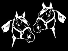 Horse Trailer Decals Two Large