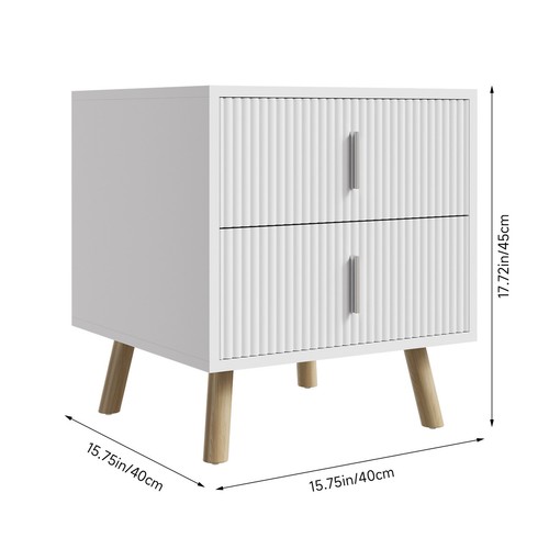 Drawers wooden bedside - wooden,
