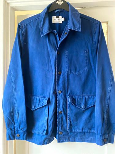 Topman men blue cotton - blue,