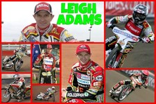 LEIGH ADAMS--SPEEDWAY LEGENDS--SPEEDWAY PROGRAMME BOARD
