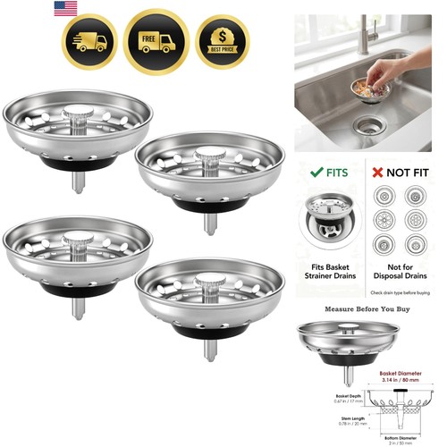 Pack kitchen sink strainer - kitchen,