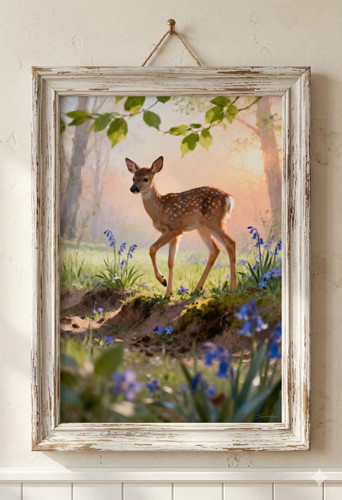 Baby deer fawn spring - deer,