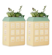 QVC Home Reflections Set Of 2 Pre-lit House Succulents